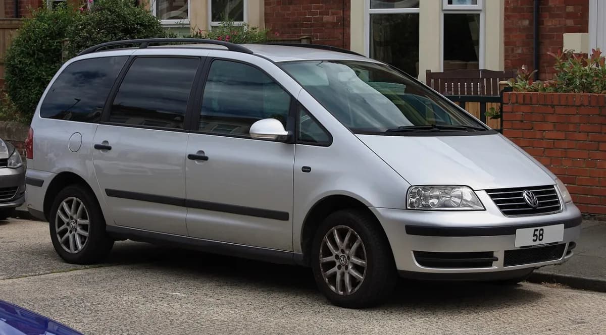 Volkswagen Sharan 7M (1995-2010) önden görünüm